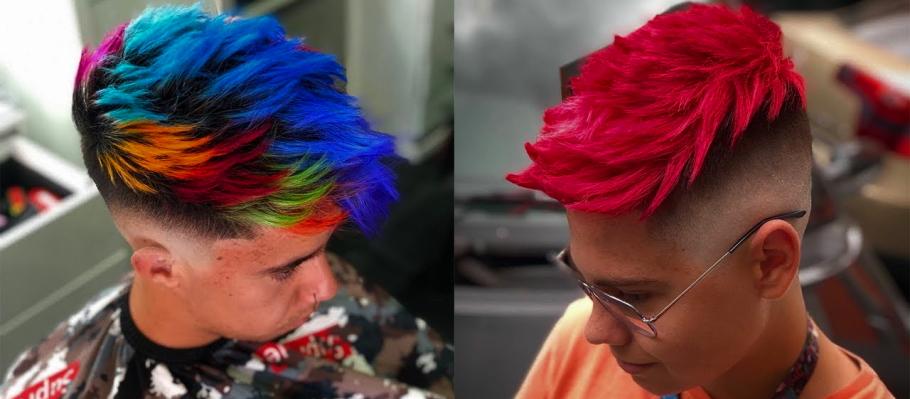 rainbow hair color